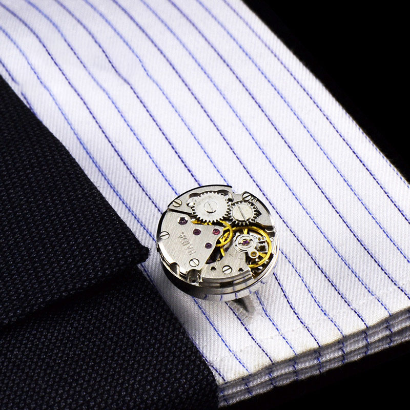Mechanical Movement French Shirt Cufflinks — foto 9