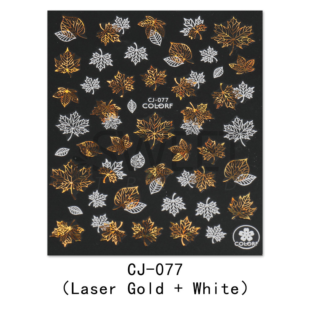 CJ077 Laser Gold White