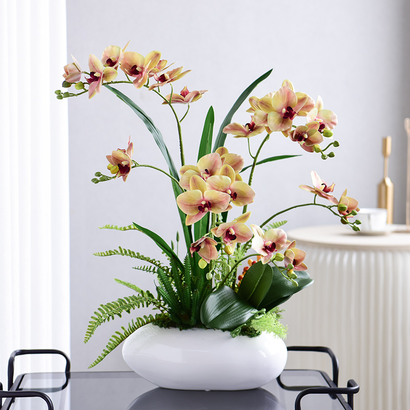 Faux Phalaenopsis Potted Plant, picture 8 of 12