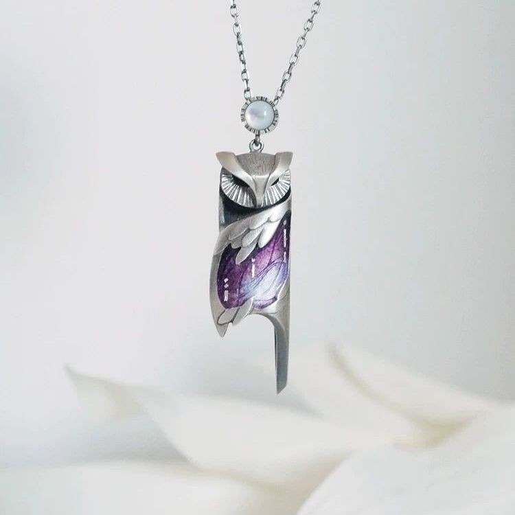 Night Flight Whispering Owl Necklace