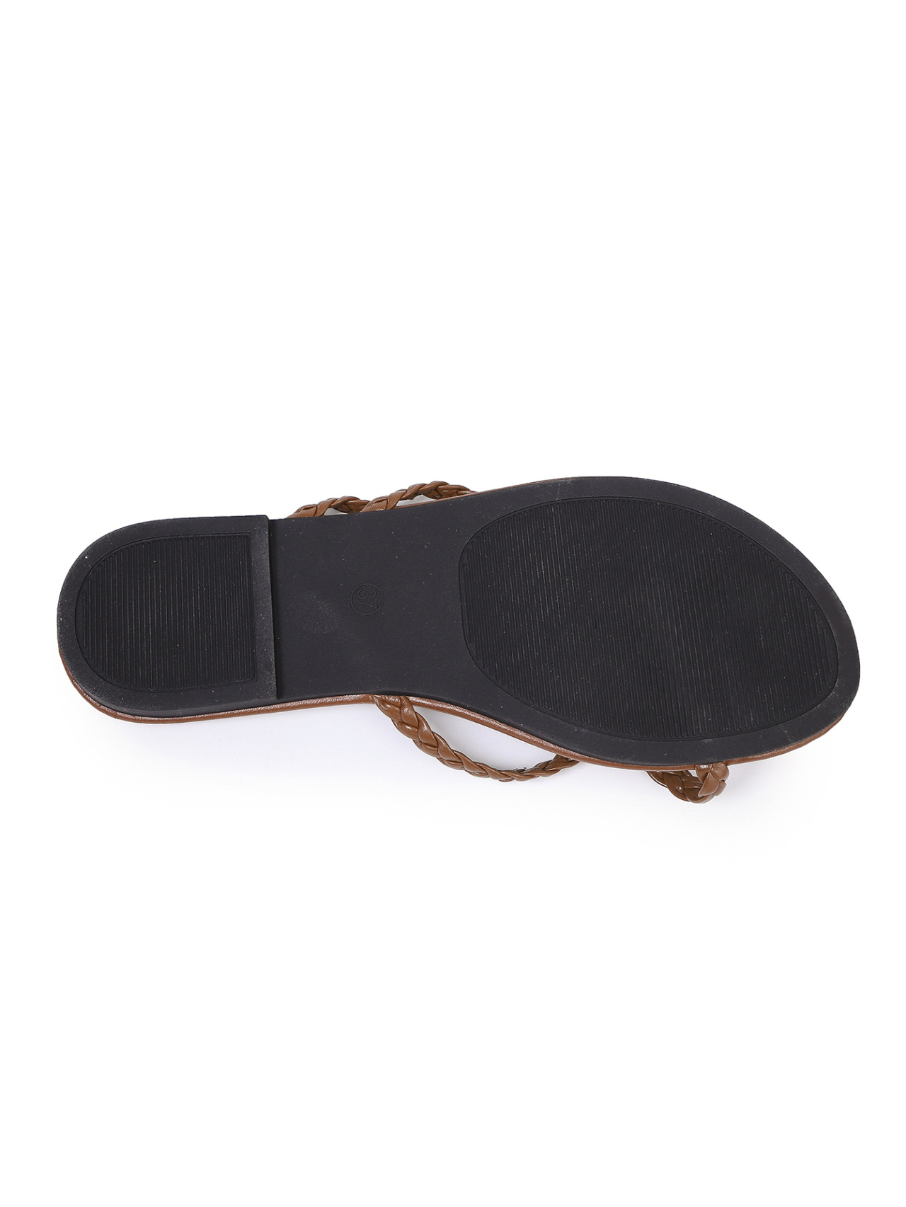 Sarah Express Cross-Strap Flat Sandals PVC – Sole Bottom