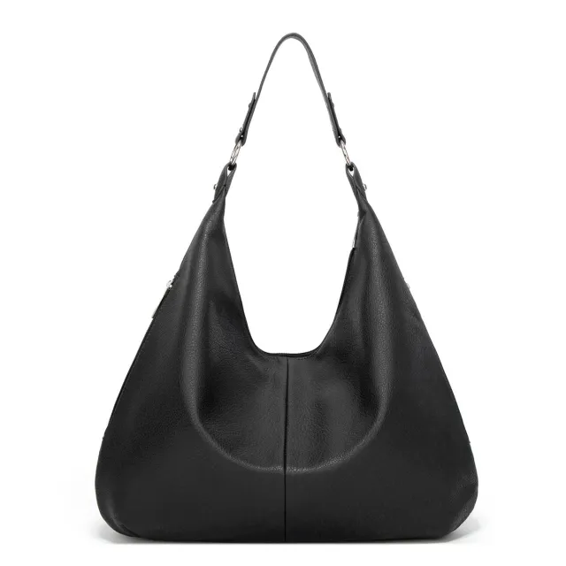 Large Capacity Handbag Commuter Tote Shoulder Bag Black - Shop at LoveMi