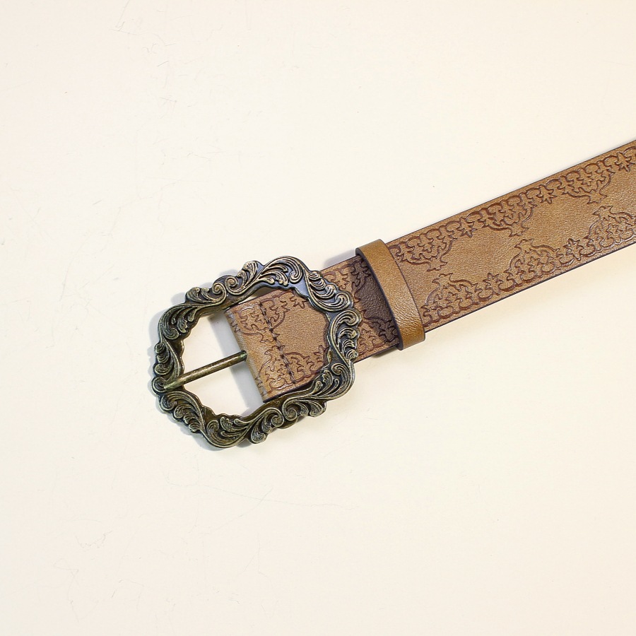 Vegan Leather Casual Buckle Belt Bohemian Style