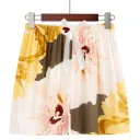 Peony Flower Shorts-S