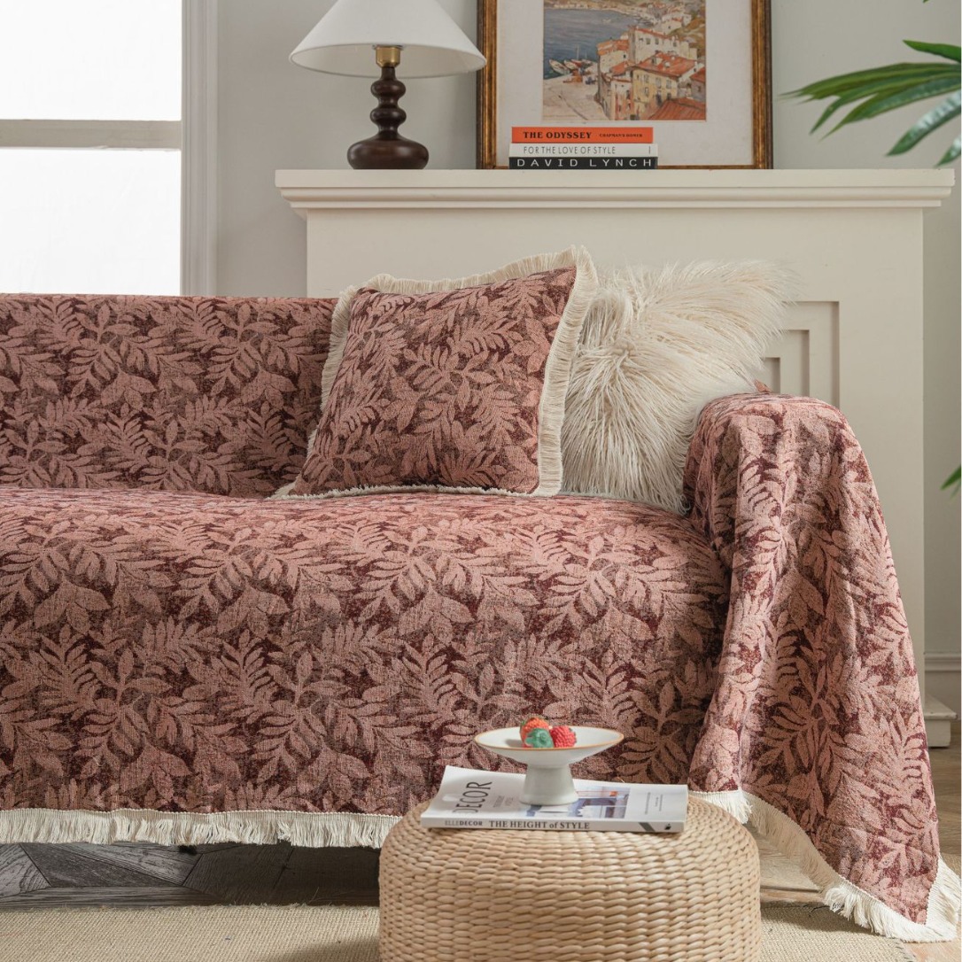 Sofa Towel Cat-Scratch-Resistant Jacquard Sofa Cover Blanket