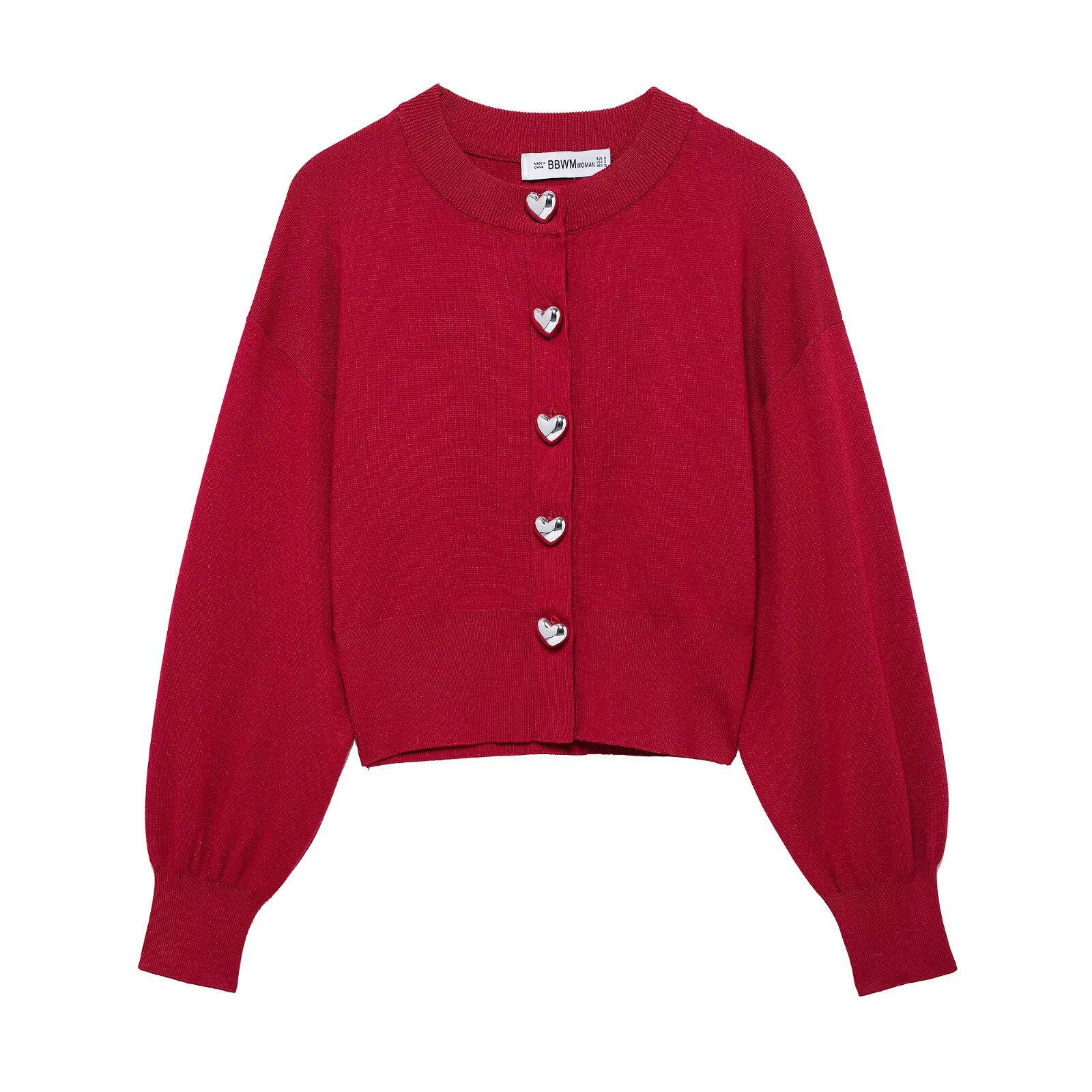 Spring New Arrival Heart Shaped Button Cardigan Coat