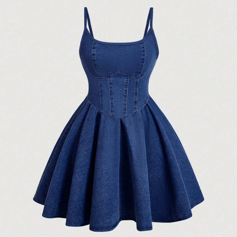 Womens Sweet Strap-style Fashionable Casual Dress 6f954ee1 Ae54 4478 9379 Fde2808ce5b8