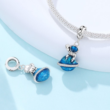 Starry Sky Astronaut Diy Bracelet String Beads Pendant