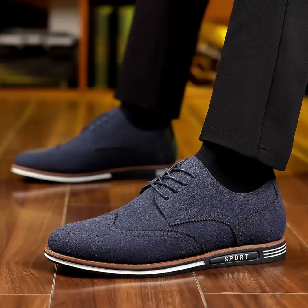 New Men's Casual Shoes Plus Size Matte Low-top Suede