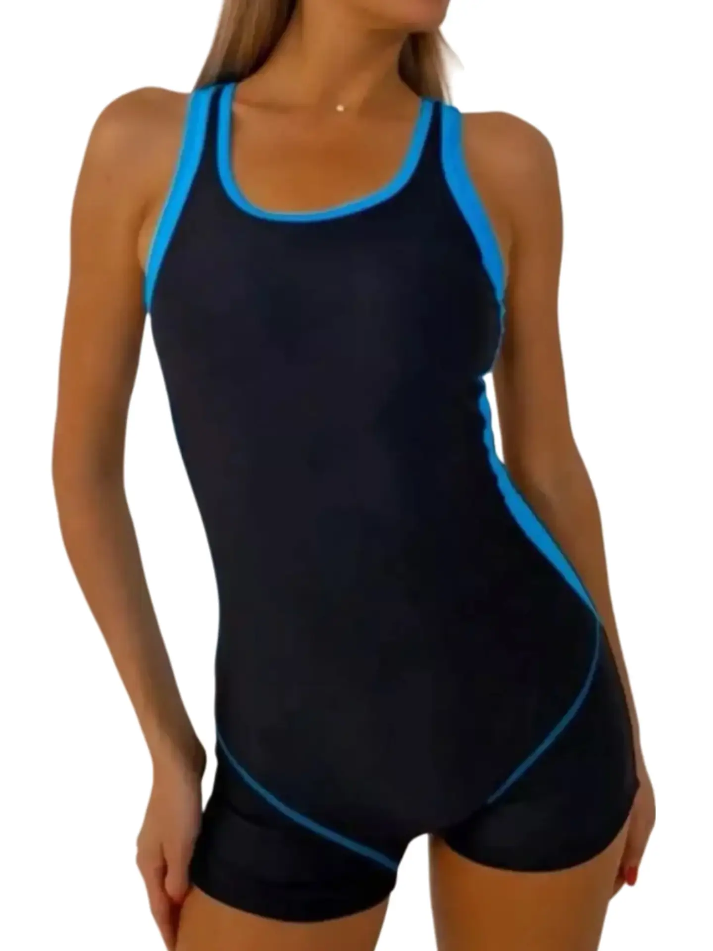Sports Tank Top Racing Swimsuit One-piece Boxer Briefs