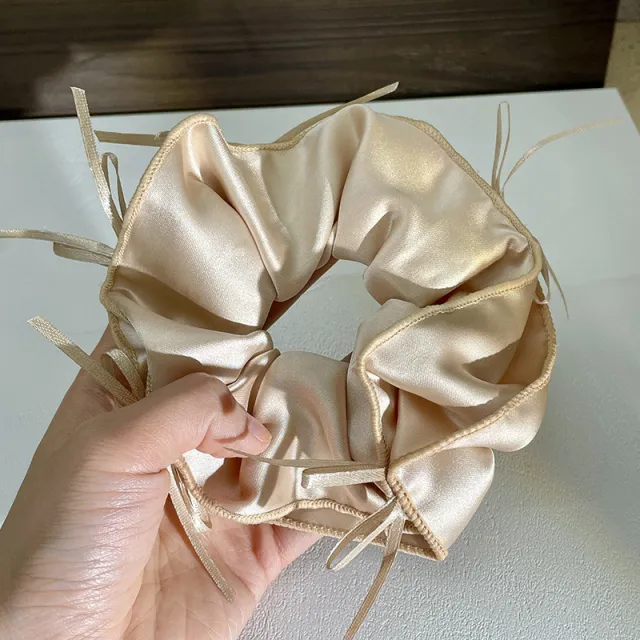 Ballet Ribbon Bow Hair Rope Satin A Champagne - Shop at LoveMi