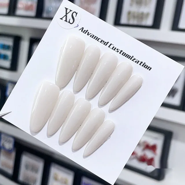 Handmade Wear Armor Ice Drill Solid Color Cat's Eye Handmade Wear Armor White - Shop at LoveMi