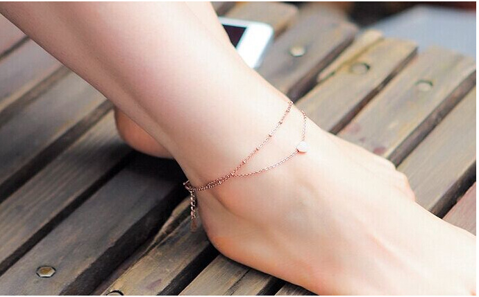 Title 1, Dvostruki slojevi Loving Heart Beach Anklet Eur...