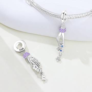 Starry Sky Astronaut Diy Bracelet String Beads Pendant