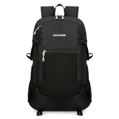 Hiking Backpack Men's Lightweight Folding Waterproof Hiking Bag - Black - View 1