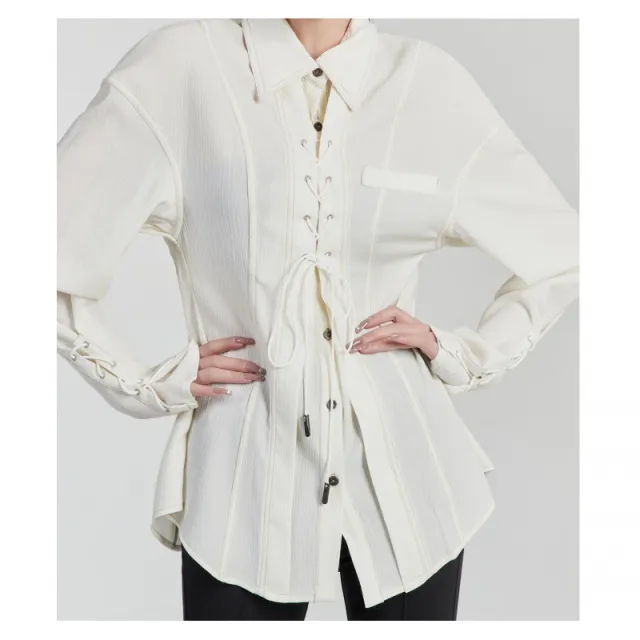 Loose Design Slim Fit Jacket Women White - Shop at LoveMi