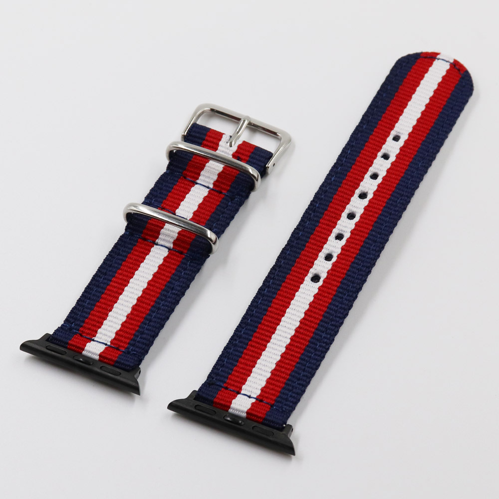 Fashion Personality Nylon Canvas Accessories Strap 2 Hide 2 Red And White - Shop at LoveMi