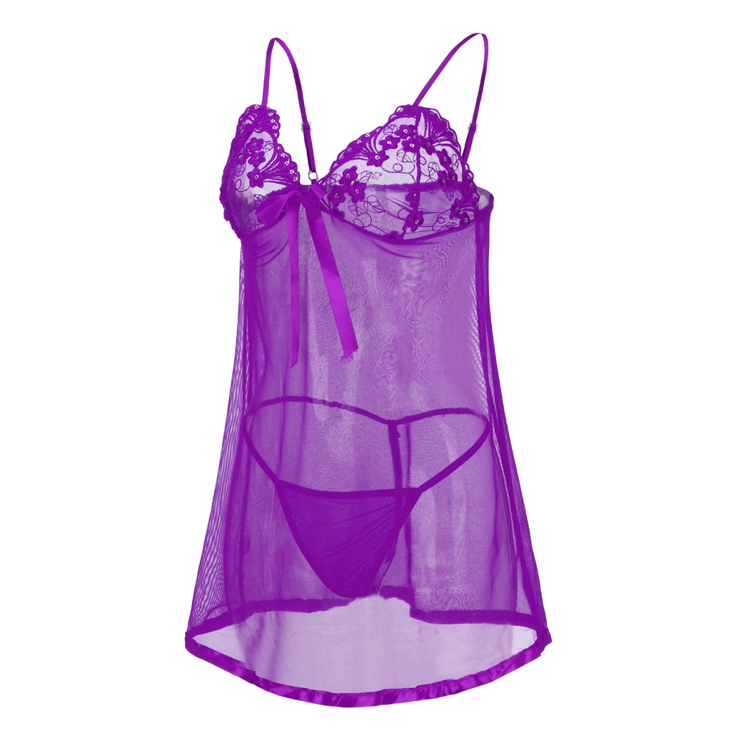 Women's Sequined Embroidered Lace Pajamas