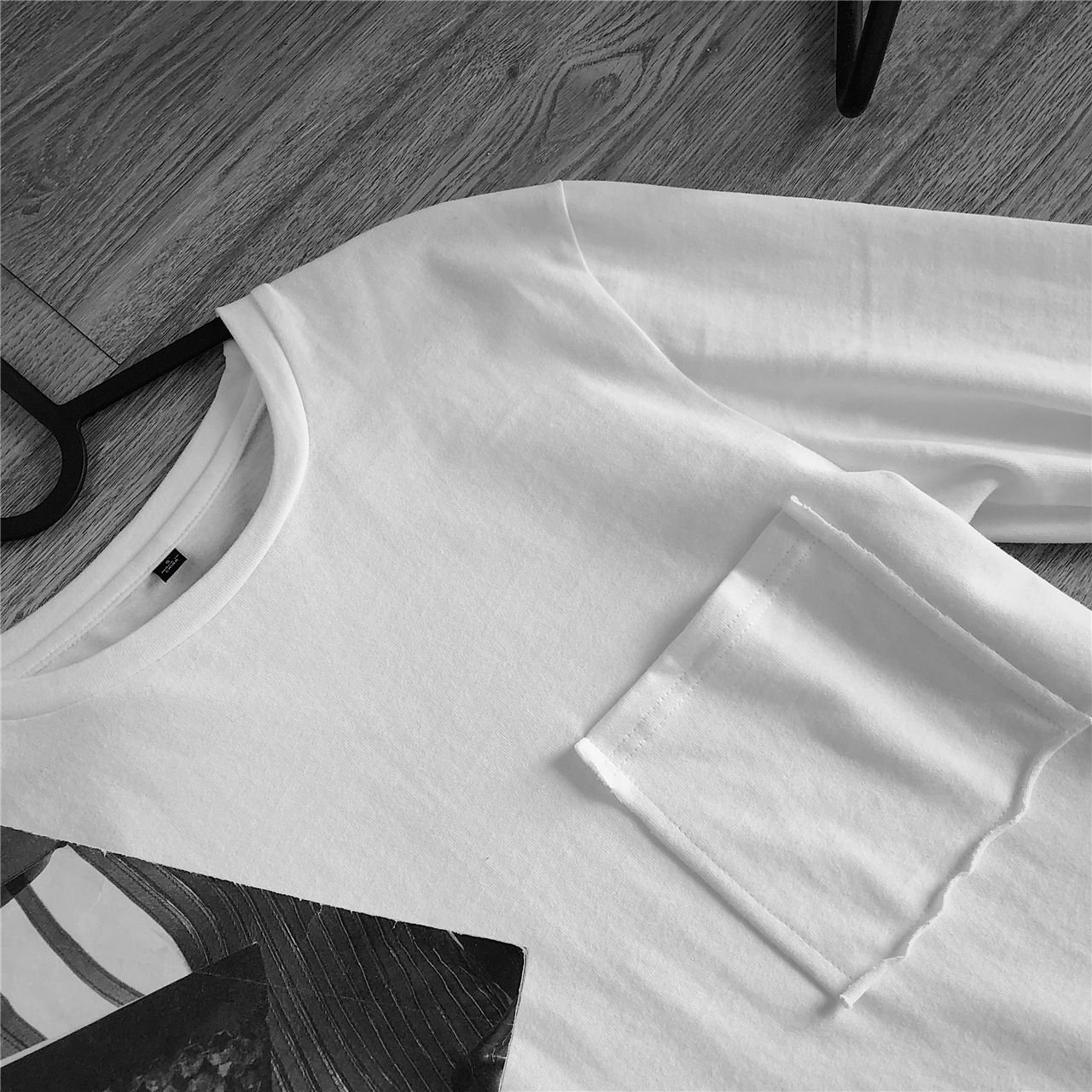 Title 29, Round Neck Pocket Long Sleeve T-Shirt