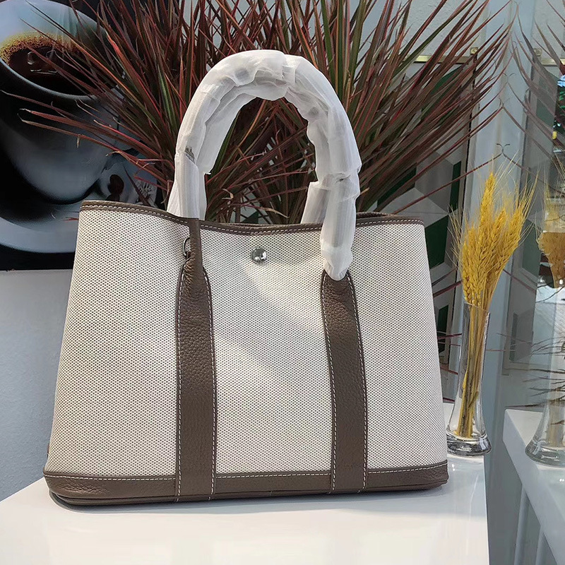 Canvas With Gray 30cm Tote Bag