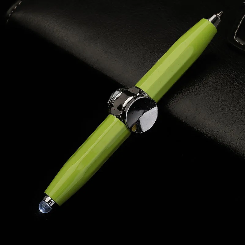 Creative Multi-Function LED Pen Spinning Decompression Gyro Metal Ballpoint Pen Fashion Office School Supplies Writing Pens – image 6