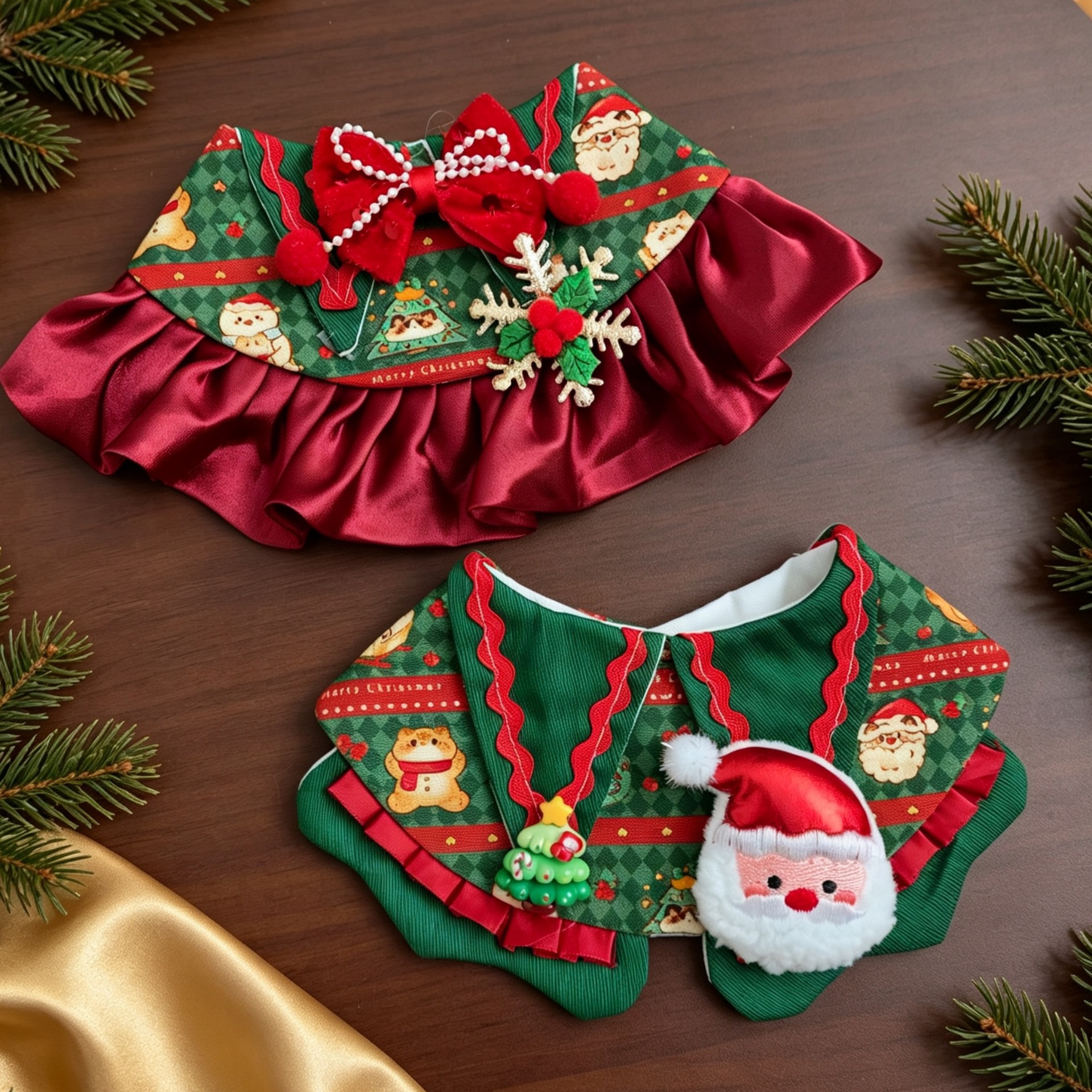Santa Bib Holiday Set