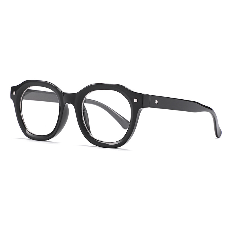 Black Frame Transparent Lens