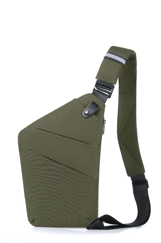 Men's Fashion Casual Travel Sling Crossbody Bag Green - Shop at LoveMi