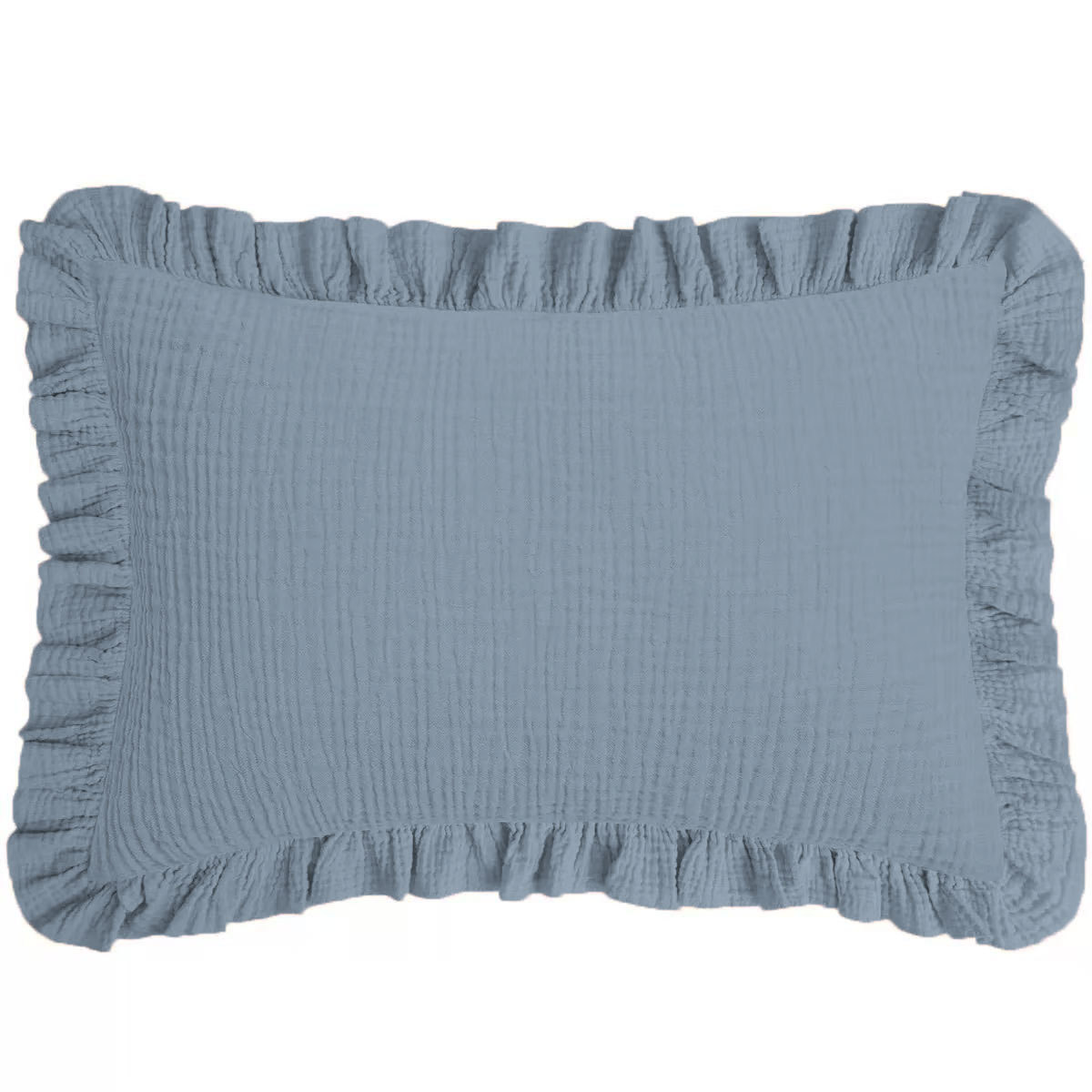 Breathable Cotton Gauze Ruffle Pillowcase For Children