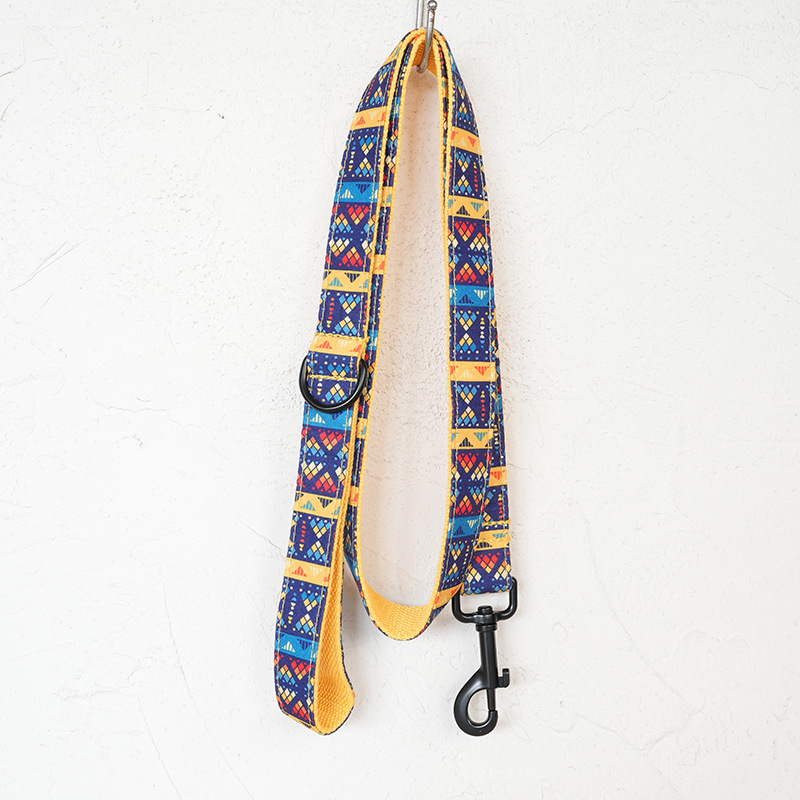Dog Collar Pet Supplies Foreign Trade Leash Set Black Buckle 5