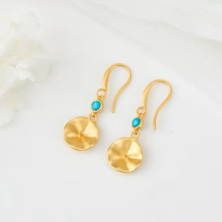 Zhongxing Popular Alluvial Gold Earrings