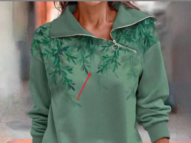 Women's Printed Cotton Twill Zip Sweater Ddhk8K221011B - Shop at LoveMi