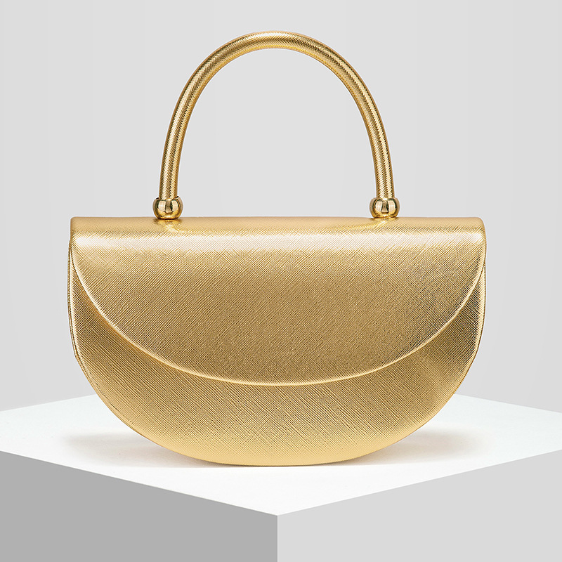 Semicircular Banquet Bag Evening Bag Dinner Clutch Handbag