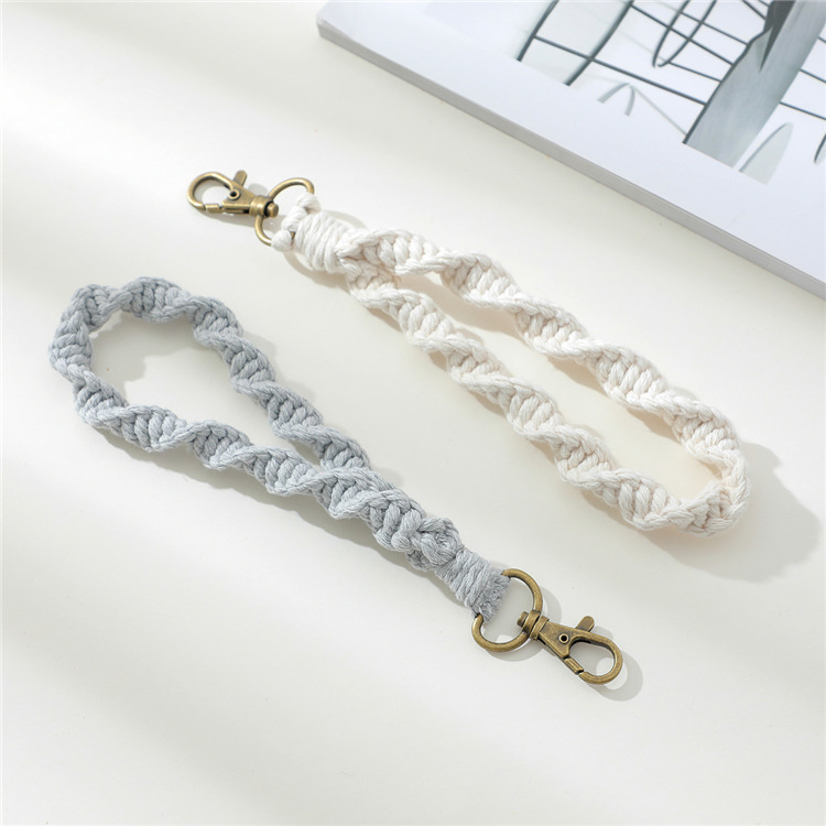 Fashion Hand-woven Cotton String Keychain - Image 14