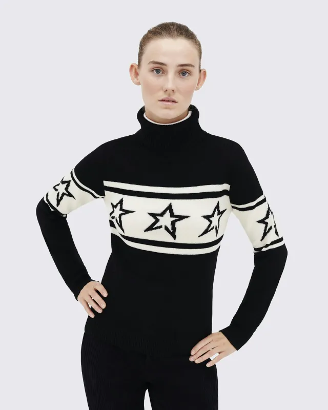 American Autumn And Winter New Slim Fit XINGX Printed Turtleneck Sweater Black - Shop at LoveMi