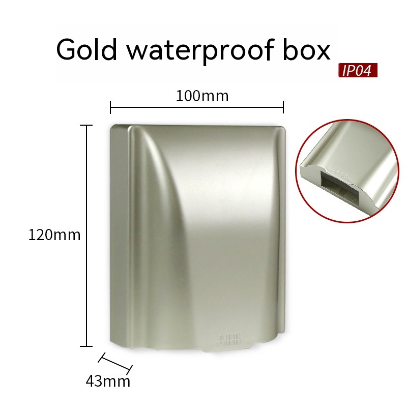 Gold Socket Waterproof Box