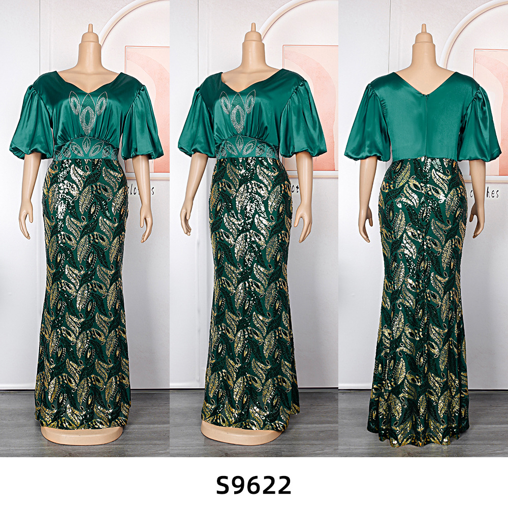 Sequin Chiffon Maxi Dress, picture 8 of 10