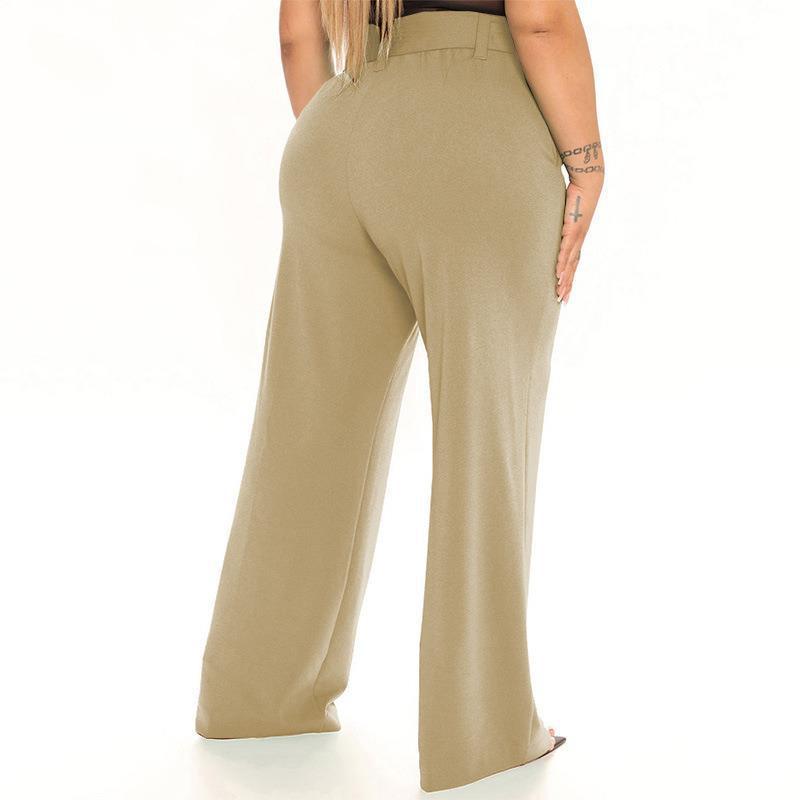 New Womens Independent-site Solid-color Shopee Casual Pants