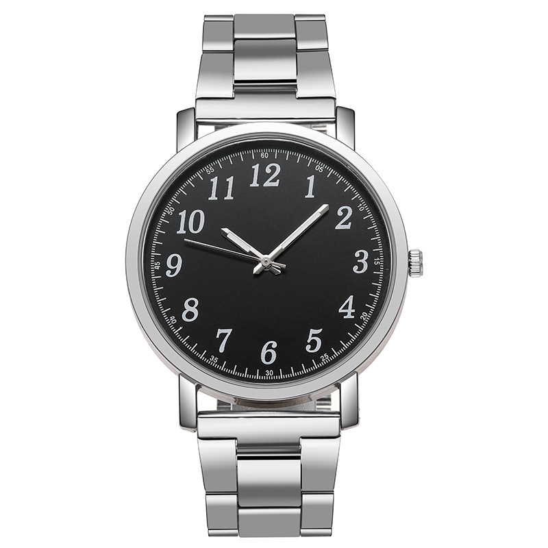 Men's And Women's Fashion Simple Steel Belt Quartz Watch