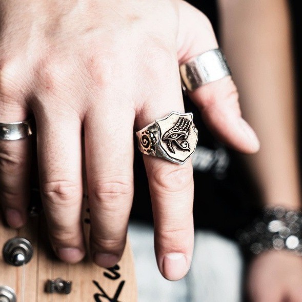 Personalized Men's Silver Jewelry S925 Silver Ring Retro Original