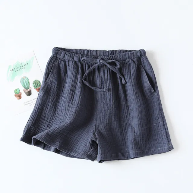 Cotton Cloth Double layer Thin Women's Summer Pajama Pants Women's Green - Shop at LoveMi
