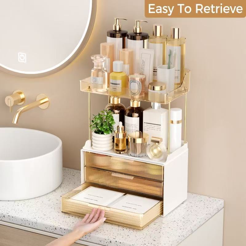 Drawer Bathroom Shelf Skincare Product Storage Rack