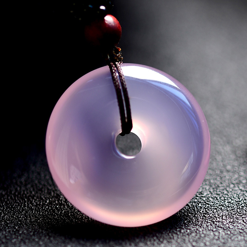 Jade Brazil Ice Flower Hibiscus Chalcedony Buckle — foto 3