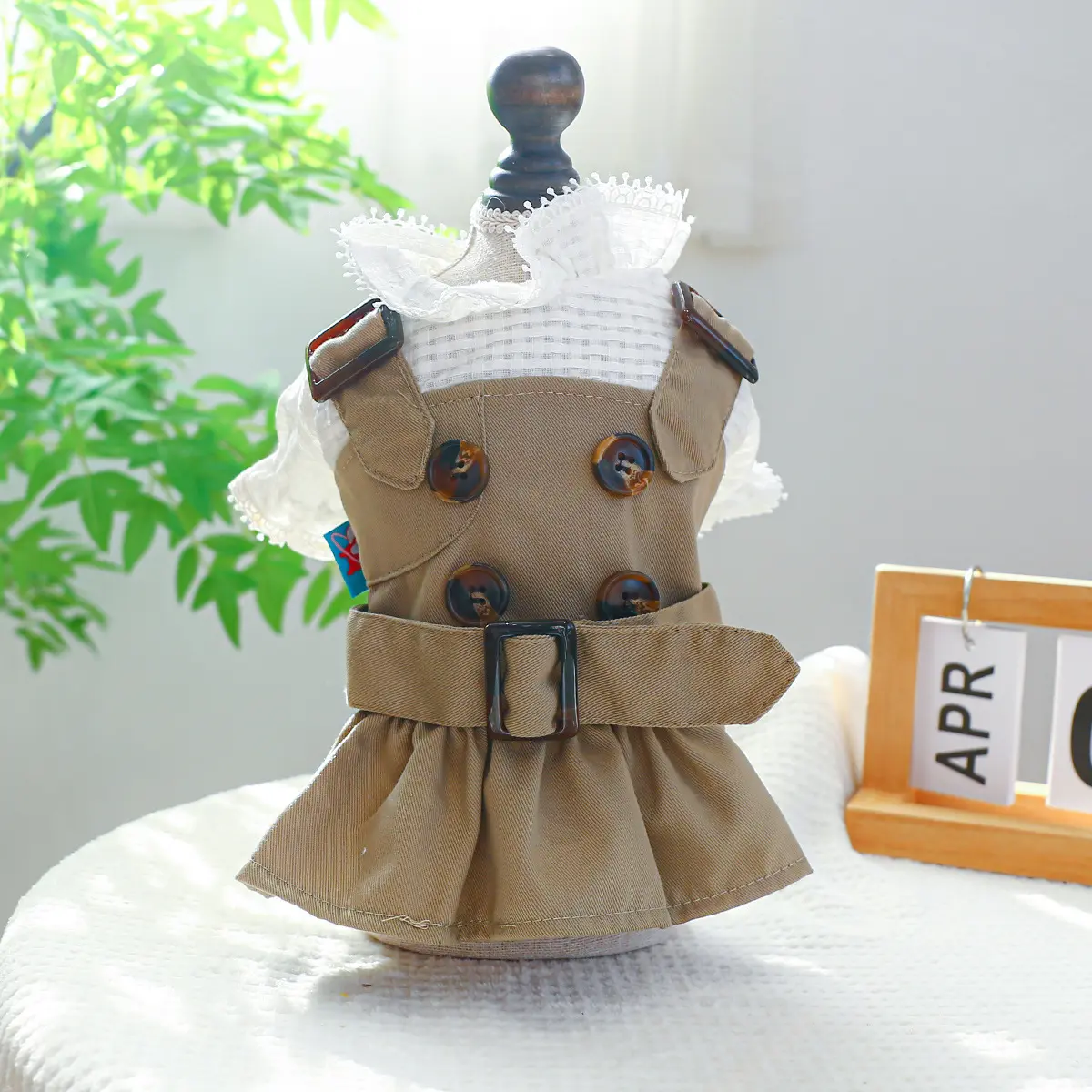 Pet Clothes Khaki Trench Coat Couple