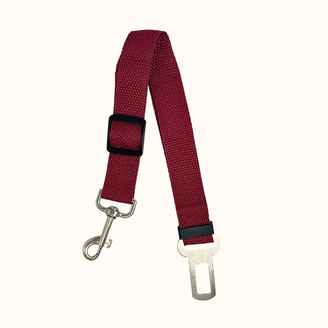 Pet Supplies Car Retractable Adjustable Safety Belt Wine Red - Shop at LoveMi