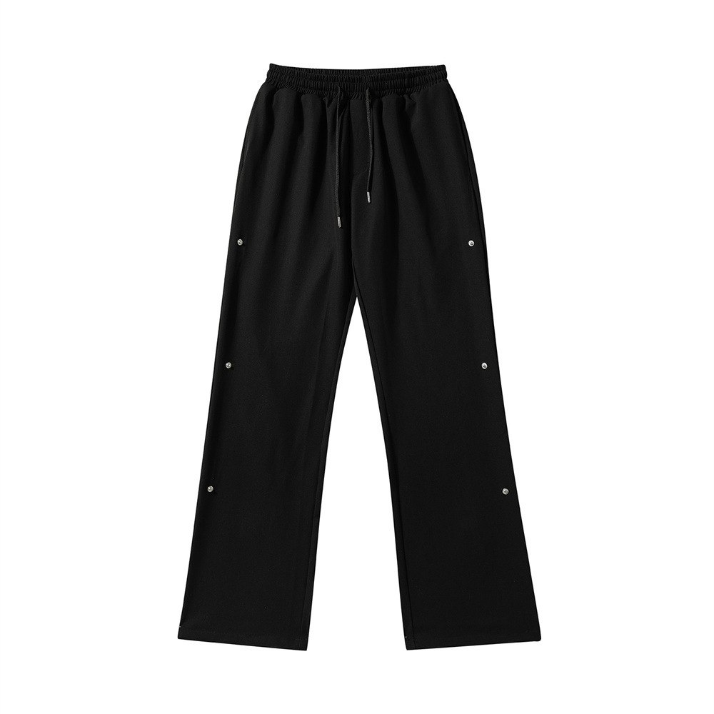Loose Casual Trousers Men's Trendy High Street Side Breasted