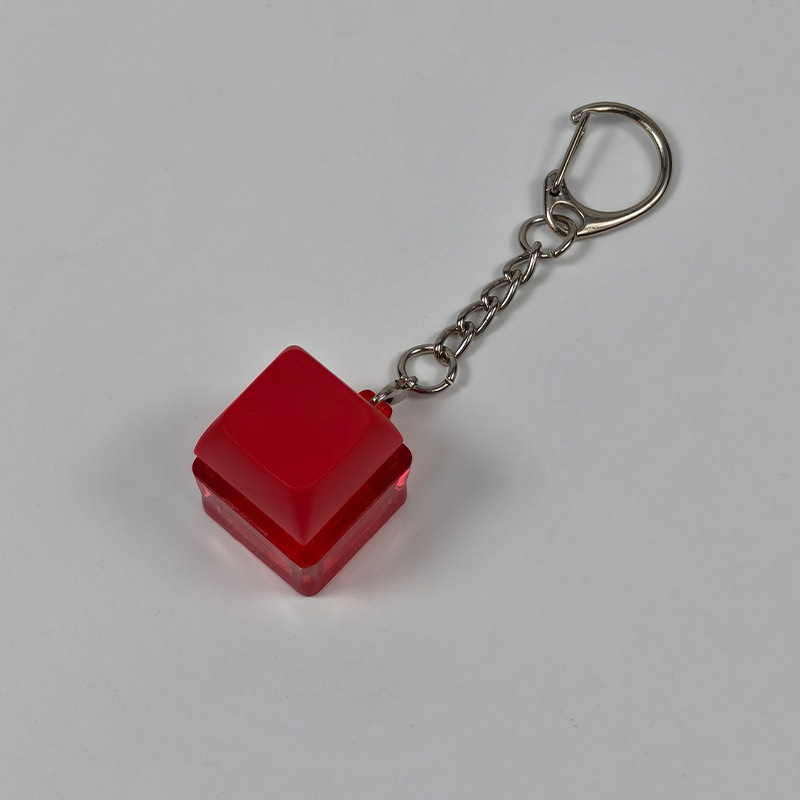 Stress-relief Keychain Toy With Finger-popping Buttons For Venting