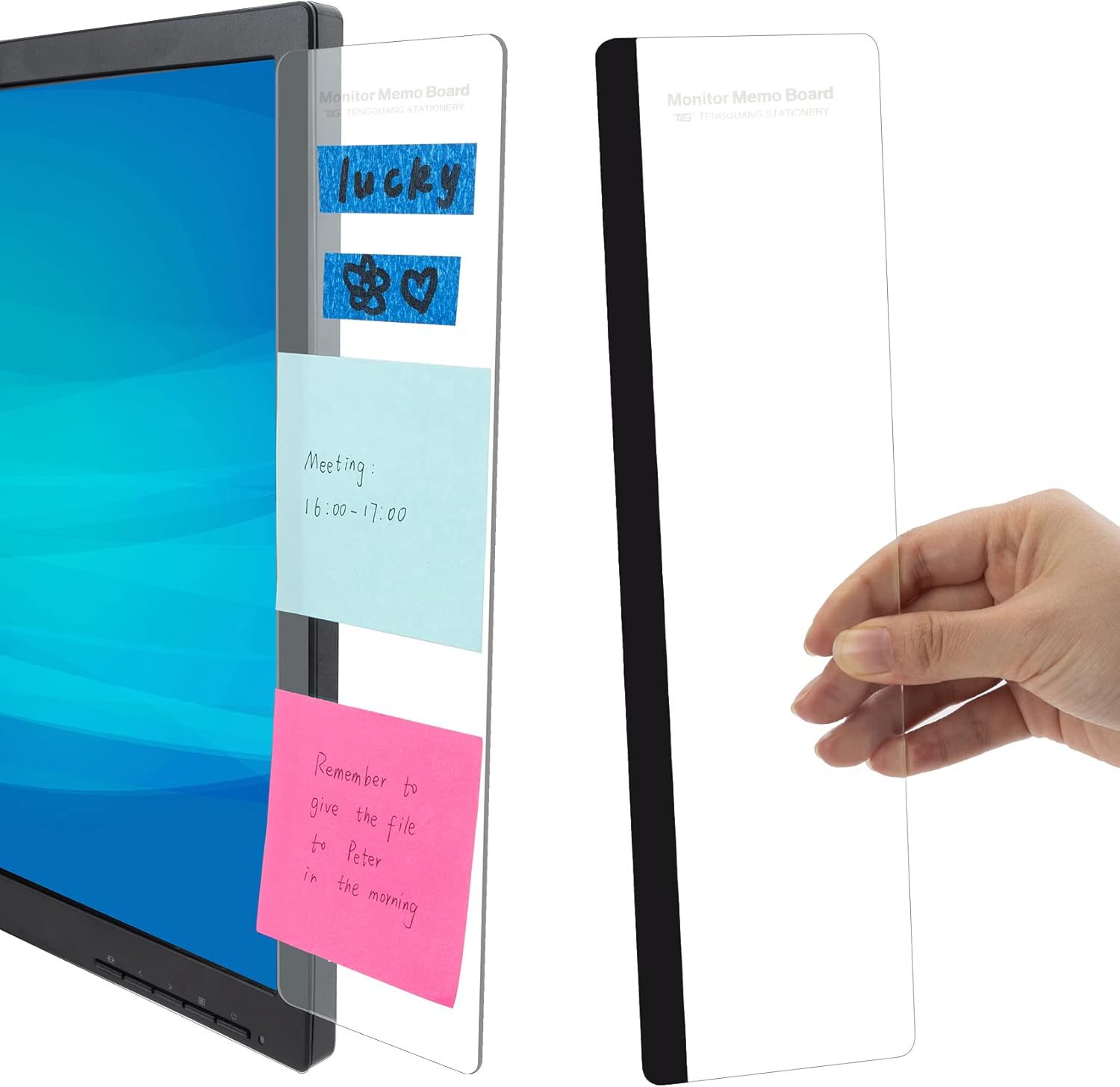 Acrylic Office Desk Message Board Computer Monitor Memo Board