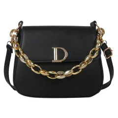New Simple Fashion Shoulder Bag - Black - View 1