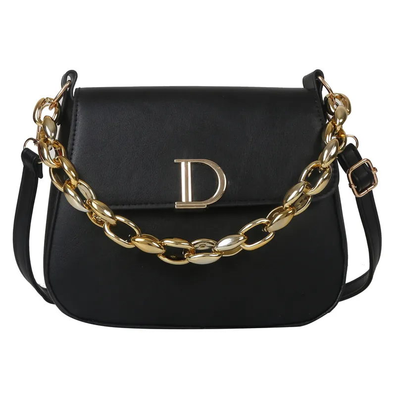 New Simple Fashion Shoulder Bag - Black